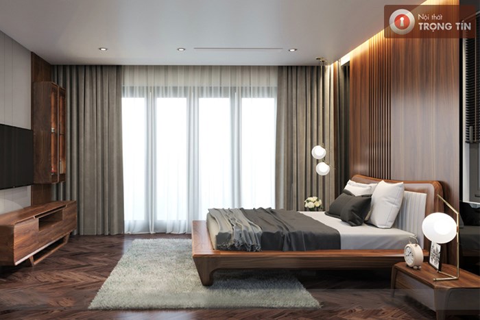 Giường gỗ Óc Chó GN-TT146